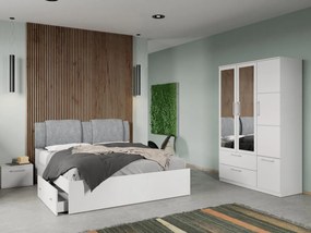 Set mobila dormitor 4 piese Alb Adapto C04