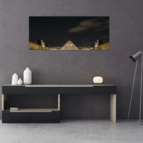 Tablou - Louvre nocturn (120x50 cm), în 40 de alte dimensiuni noi