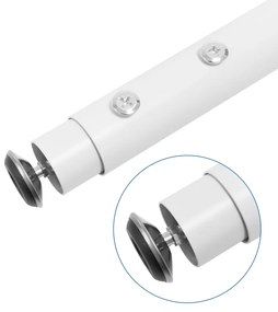 Picior IFL pentru mese de gradinita, FI40 mm, Inaltime reglabila 400-520 mm, finisaj alb mat