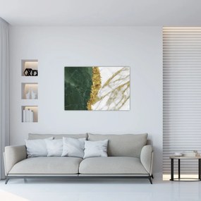 Tablou - Marmură verde N⁰1 (90x60 cm)