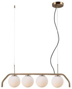 ITALUX PND-3300-4-HBR - Lustră pe cablu CARIMI 4xG9/5W/230V alamă