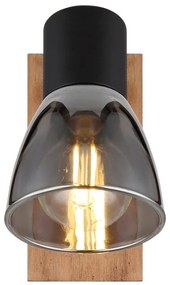 Aplica cu spot directionabil design modern CLAUDE negru, maro