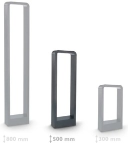 Lampă LED de exterior Brilagi BARI LED/7W/230V 3000/4000/6000K antracit IP54 50 cm