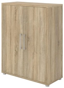 Dulap Modulo 89 x 40 x 113 cm, uși din lemn, stejar sonoma