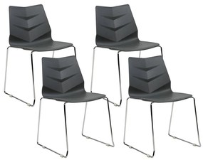 Set 4 buc scaun tip bar Huxley (gri). 1079216