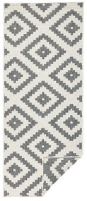 Covor reversibil adecvat pentru interior și exterior gri 80 x 345 cm Malta - NORTHRUGS