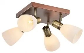 Plafoniera rustica 4 becuri E14 Bistro KL6216 Klausen