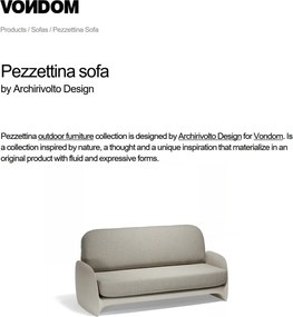 Canapea de exterior / interior design modern premium PEZZETTINA SOFA 56011 Vondom