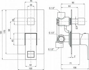Anemon Baterie dus incastrata BBZN44P