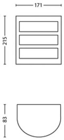 Aplică LED de exterior Philips PYTHON LED/3,8W/230V IP44