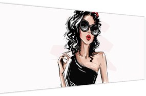 Tablou - Femeie de modă (120x50 cm)