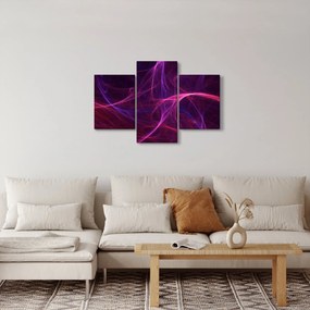 Tabloul abstract cu linii curbe (90x60 cm)
