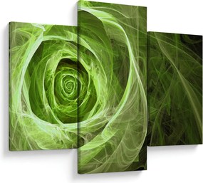 Tablou - Abstract Rose Green (90x60 cm)