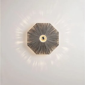 Aplica de perete cu design texturat ELVIO gri 45cm