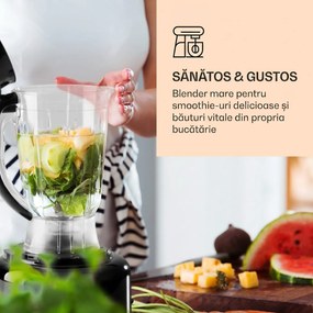 Klarstein Luca, mixer multifuncțional, 1000 W, 3 L, setare viteză continuă, 6 moduri