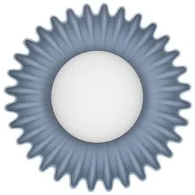 Aplica decorativa ceramica blue gri, sticla alb, PETEL