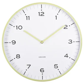Karlsson 6011GR ceas de perete design galben,diametru 40 cm