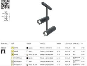 Spot LED, accesoriu pentru sina magnetica Exility, Elti Duo alb