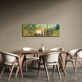 Tablou - Imitator of Vincent van Gogh, Landscape, reproducere (cu ceas) (90x30 cm)