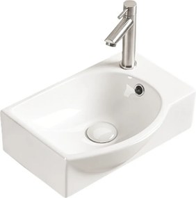 Mexen Mista chiuvetă deasupra blatului stângă 40 x 28 cm, albă - 22174000L