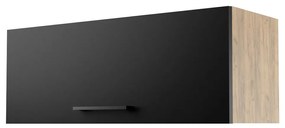 Dulap de baie suspendat Valiant (craft auriu + negru). 1092004