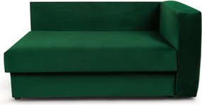 Canapea/pat Maciek extensibil cu spaţiu pentru depozitare stânga - verde catifea Velluto 10