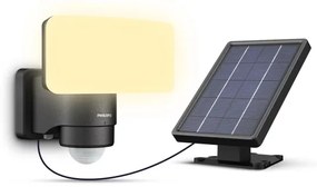 Philips TYLUS LED 6W 3,7V 3000K IP44 lampă solară de perete cu senzor