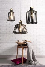 Lustra / Pendul design modern Bird Cage 9413BK SRT