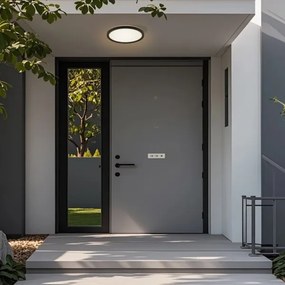 Plafonieră LED pentru baie Brilagi ULTRA SLIM LED/18W/230V d. 30 cm negru IP54