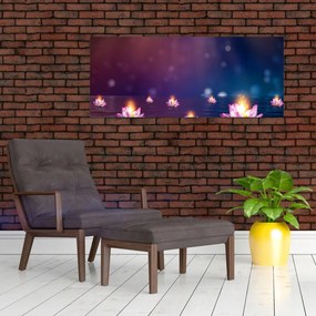Tablou - Nuferi magici (120x50 cm)