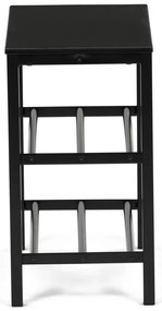 Botník 83168-42 BK, metal, negru