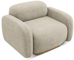 Modul pentru canapea modulară bej cu tapițerie din țesătură bouclé Ailani – Makamii