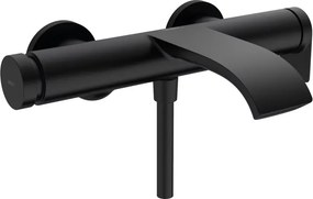 Baterie cada - dus Hansgrohe Vivenis negru mat monocomanda