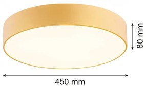 Argon 1458 - Plafonier DARLING 3xE27/15W/230V pr. 45 cm auriu