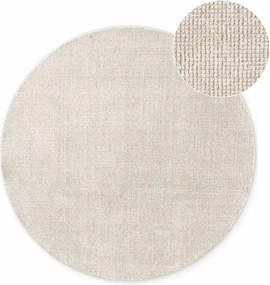 Covor crem țesut manual rotund din lână ø 200 cm Greenwich – Ted Baker