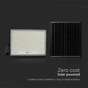 Proiector LED solar de exterior LED/30W/3,2V 6400K IP65 + telecomandă