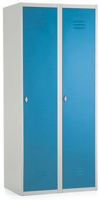 Dulap metalic, 80 x 50 x 180 cm, blocare, albastru - ral 5012