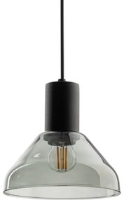 Lustră pe cablu pentru sistem de șină NEO 1xE27/15W/230V negru/negru fumuriu