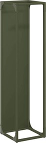 vidaXL Suport pentru lemne de foc Verde măsline Oțel laminat la rece
