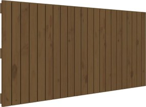 vidaXL Tăblie de pat pentru perete, maro miere, 140x3x60 cm