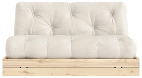 Canapea bej extensibilă cu tapițerie din in 145 cm Flip – Karup Design