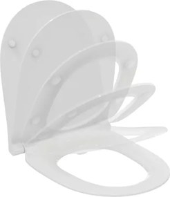 Set vas WC suspendat Ideal Standard I.life O cu capac softclose alb si bideu