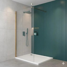 Paravan de dus tip Walk-in auriu periat Rune Syn 70x200 cm