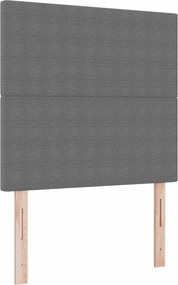 vidaXL Tăblie LED cu benzi LED Gri deschis 80 cm Țesătură din corduroy