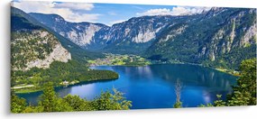 Tablou - Lacul Hallstatt, Hallstatt, Austria (120x50 cm)