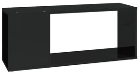 Comoda TV, negru extralucios, 80x24x32 cm, PAL 1, negru foarte lucios