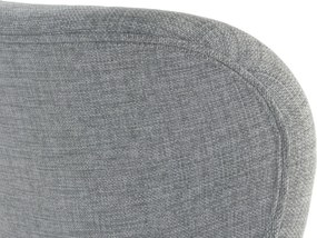 MAZZONI EXPORT ALTEA Gri (țesătură Rio 180) / picioare negre – SCAUN MODERN PENTRU LIVING / SUFRAGERIE / BUCĂTĂRIE / BIROU