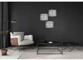 Lustră pe cablu CORAL 3xE27/60W/230V gri