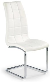 Scaun K147 piele ecologica alb