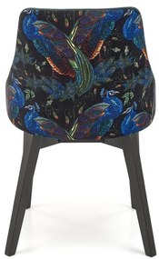 Scaun Endo velvet verde/negru Blu78